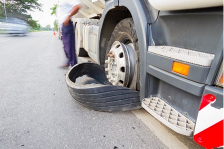 How to handle a Truck Tyre blow out