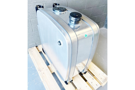 Hydraulic Oil Tank 200 Litre Side Mounted Aluminium Stainless Steel Strap Twin Line 