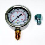 Oil Pressure Gauge 400 bar 1 ¼ “BSP 63mm Diameter Glycerine Filled