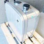 Hydraulic Oil Tank 200 Litre Side Mounted Aluminium Stainless Steel Strap Twin Line